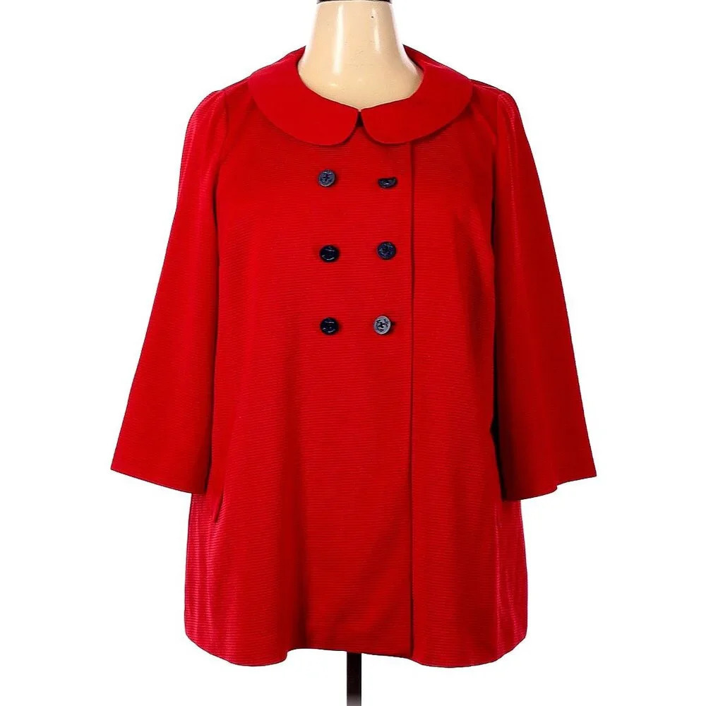 Modcloth Red Peacoat
